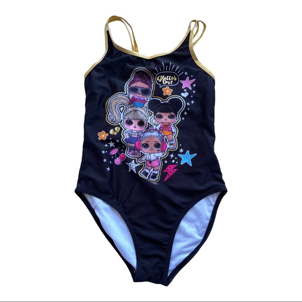 LOL One Piece Swimsuit - Black Size M = 7/8